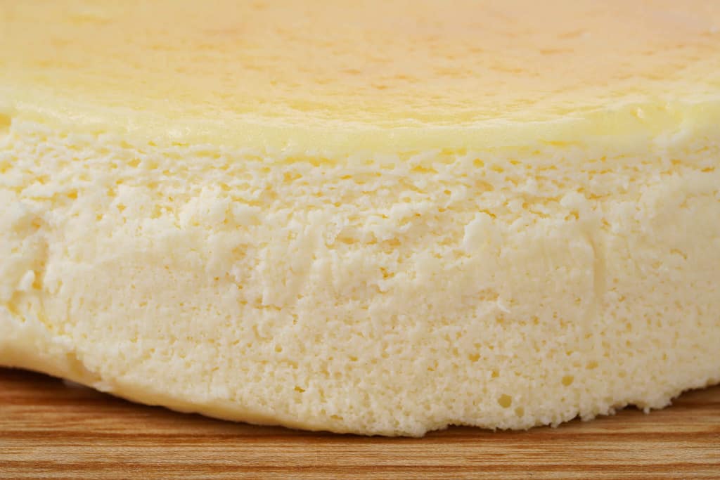 チロルのクリームチーズケーキの表面