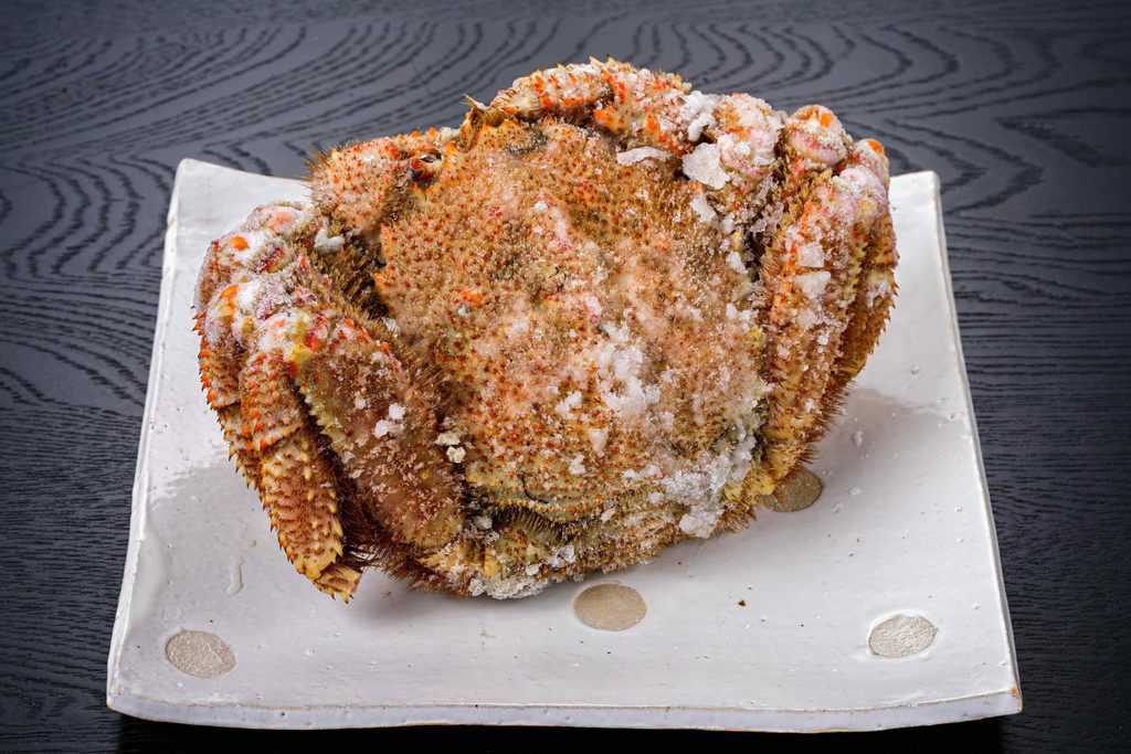 冷凍状態の毛蟹、さっぽろ朝市高水の通販・お取り寄せ超特大ジャンボ毛蟹1.2kg